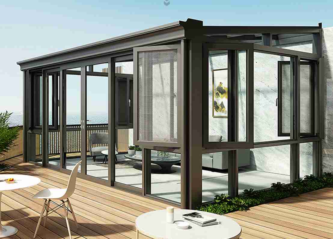 斜顶花房阳光房